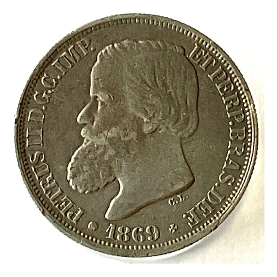 200 Reis - 1869 C L (629) Fl.10/06