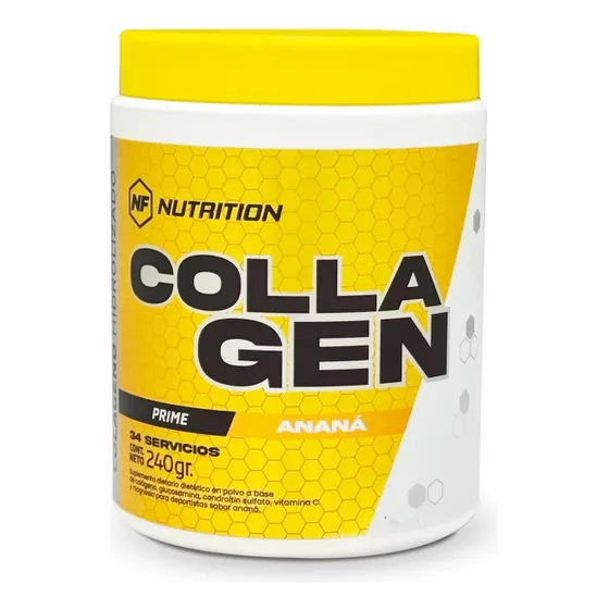 Nf Nutrition Collagen Colageno, Acido Hialuronico Sabor Ananá