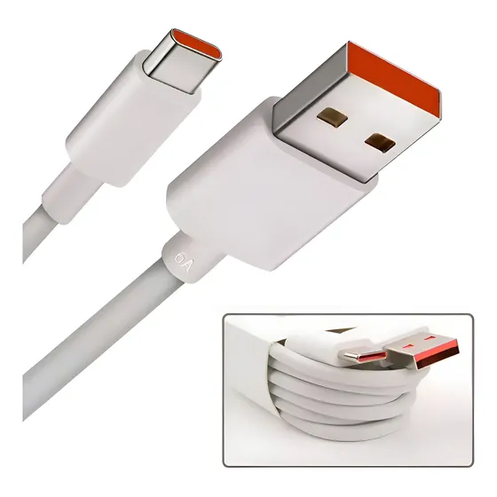 Cabo Usb Tipo C Carregamento Rápido Para Xiaomi Redmi Note