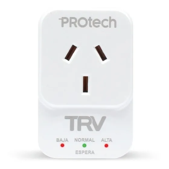 Protector De Tensión Trv - Protech F - Heladeras/ac/lavarrop Color Blanco
