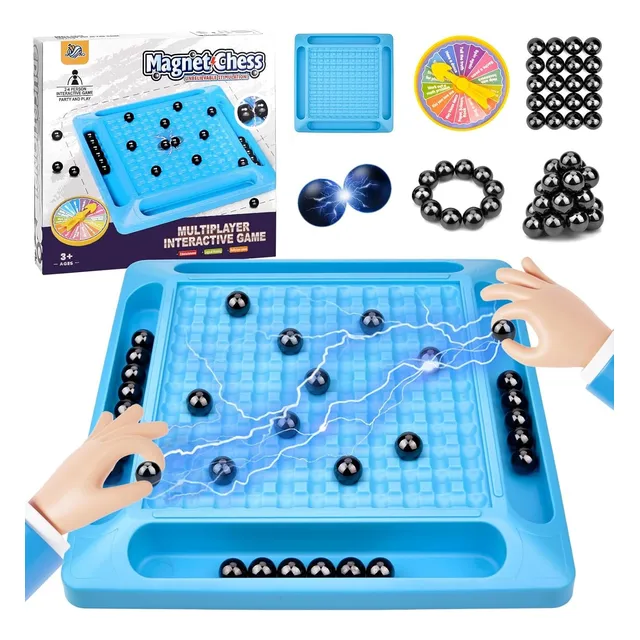 Tablero Magnético De Inducción A Ajedrez Para Niños 28x28cm