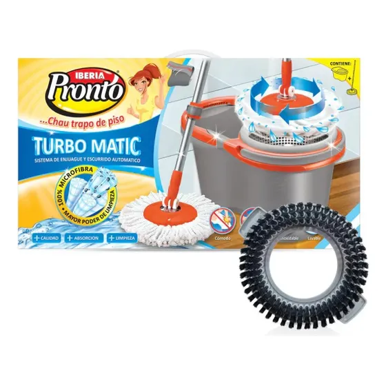 Balde Centrifugo Turbomatic Iberia Pronto Mopa Microfibra