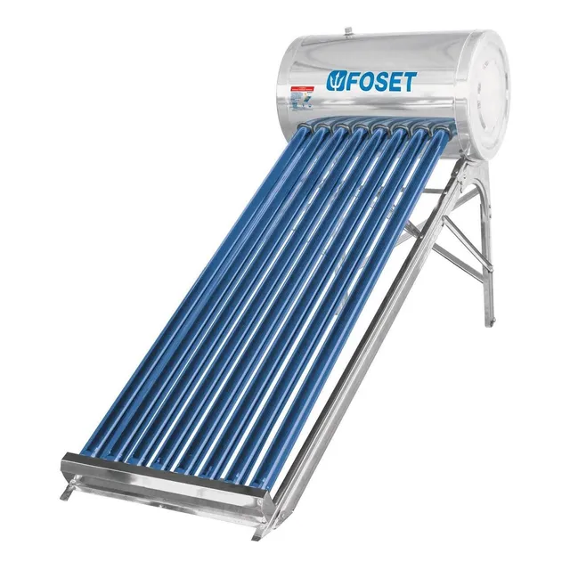 Calentador Solar De Agua De 8 Tubos 92 L, 2 Personas, Foset