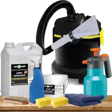 Kit Limpeza De Estofados Completo + Aspirador 110v