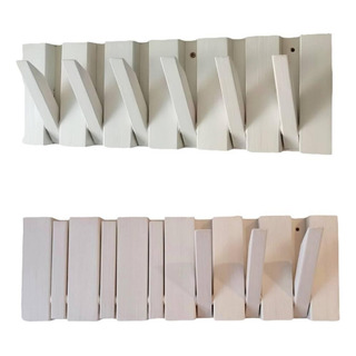 Perchero De Pared Madera Rebatible 6 Ganchos Perchero De Pared Madera Rebatible 6 Ganchos