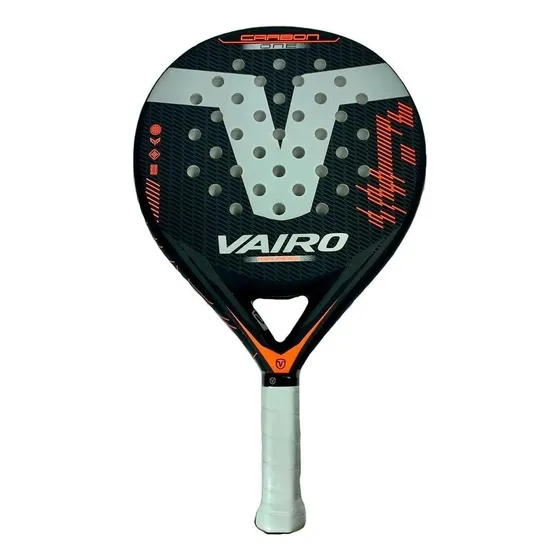 Paleta Padel Vairo Carbon One Carbono Funda Negro
