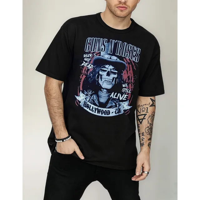 Camiseta Guns N Roses 100% Algodón Música Rock Slash