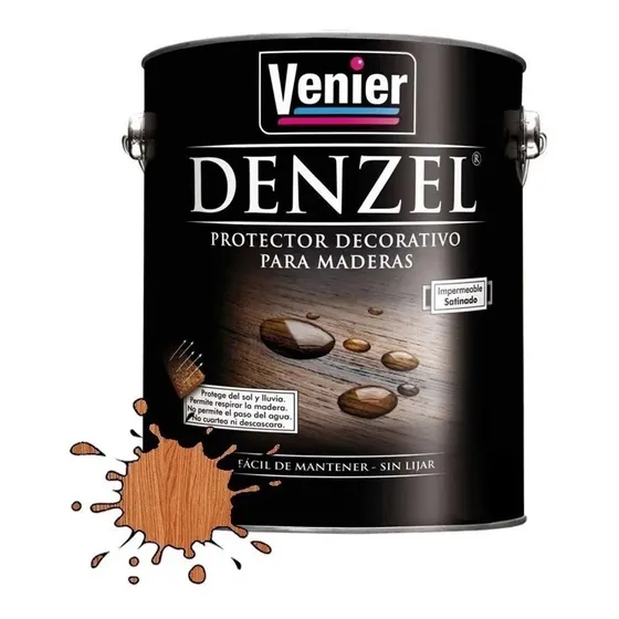 Denzel Lasur Revestidor Protector Madera Satinado X1 Litro