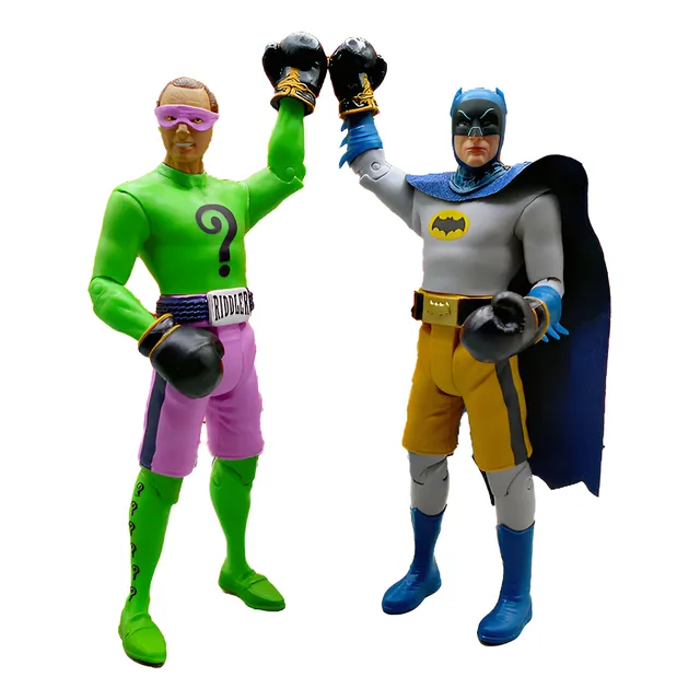 Set Figura Batman Vs Acertijo Retro Boxeadores Mcfarlane