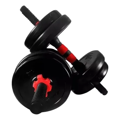Set De Mancuernas Con Barra De 20kg