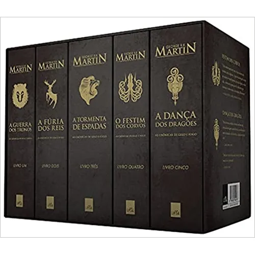 Livro Box As Crônicas De Gelo E Fogo - 5 Volumes - Edição De Colecionador - George R. R. Martin [2014]