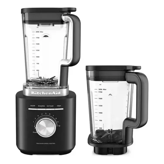 Set Licuadora Pure Power Kitchenaid Duo Jar 2 L Y 1.8 L P... Black Matte