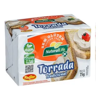 Torrada Tradicional Sem GlĂșten Vegana Natural Life 75g Torrada Tradicional Sem GlĂșten Vegana Natural Life 75g