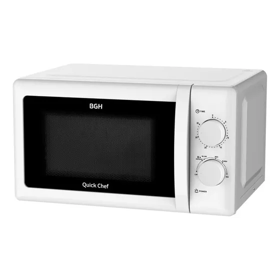 Microondas B120M20 Mecánico Quick Chef Blanco 20 Litros