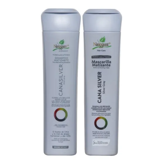 Pack Matizador Shampoo Y Mascarilla Rubios Claros Naissant