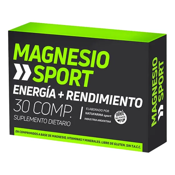 Natufarma Magnesio Sport 30comp Vitaminas Previene Calambres