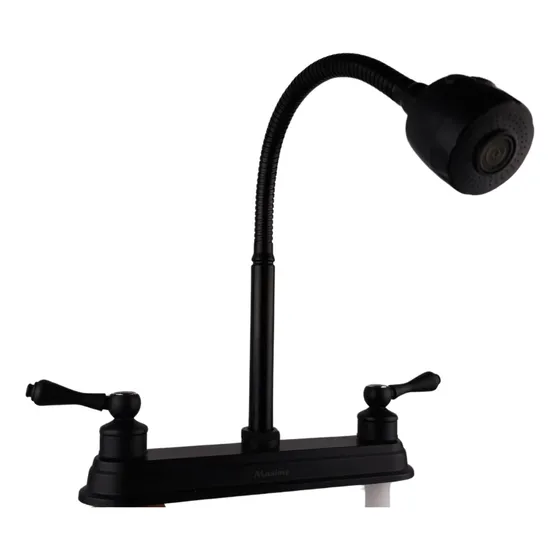 Llave Mezcladora Fregadero Maxims Grifo Cocina Negro Mate F8075n Alta Calidad