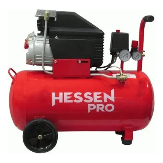 Compresor de aire eléctrico portátil Hessen 016-6710 50L 2hp 220V