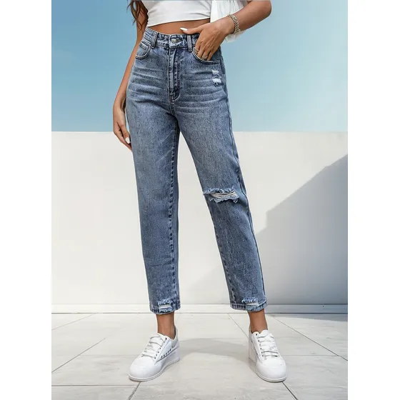 Jeans Mujer Recto Pantalón Dama En Tendencia Modelos Varios
