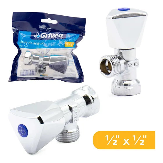 Llave De Arresto O De Angulo 1/2 X1/2 Griven