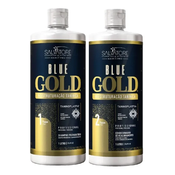 Escova Progressiva Blue Gold Salvatore 2x1000ml