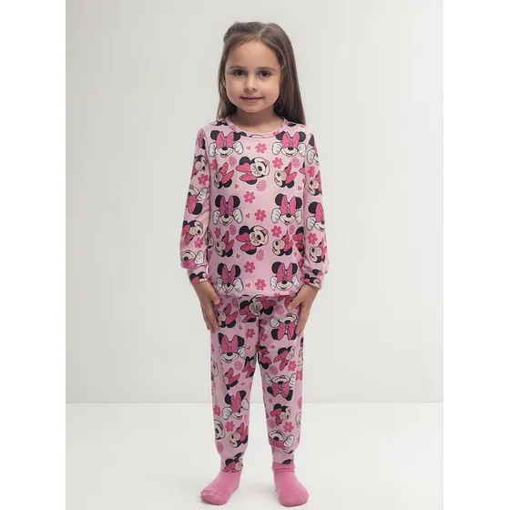 Pijama Infantil Suede Manga Longa Estampado Inverno Verão
