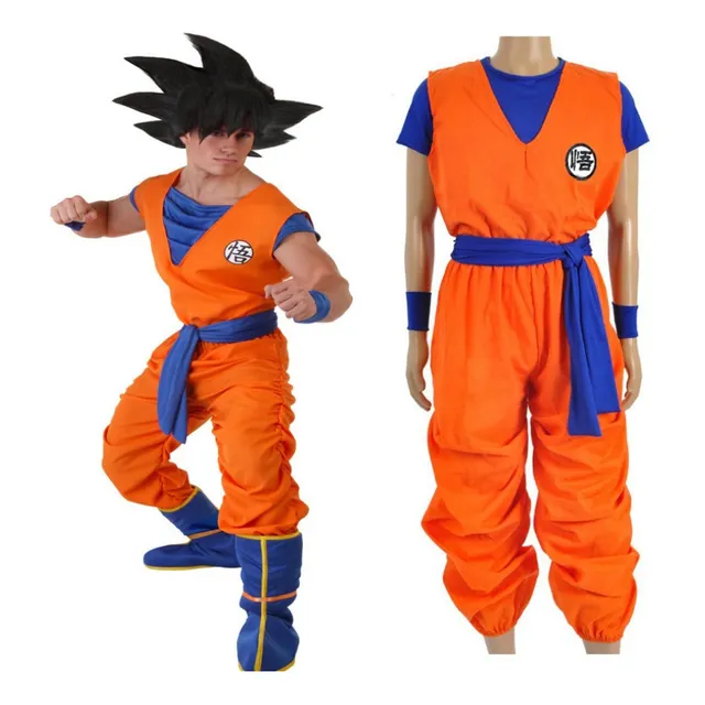 Loo Anime Dragon Ball Son Goku Traje De Cosplay Para Adulto