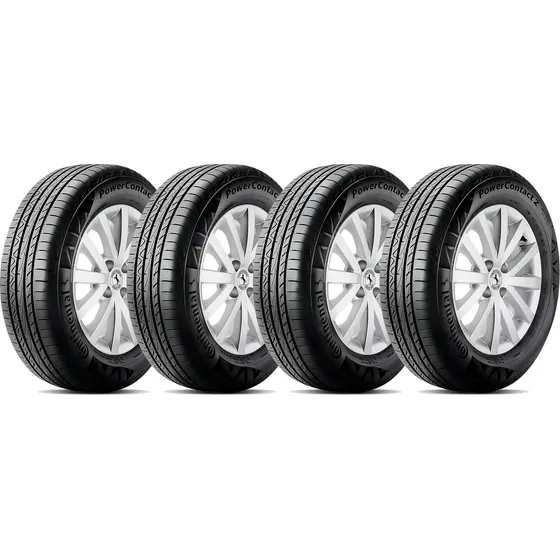 Kit 4 Pneus 195/55R16 Continental PowerContact 2 87H Aro 16