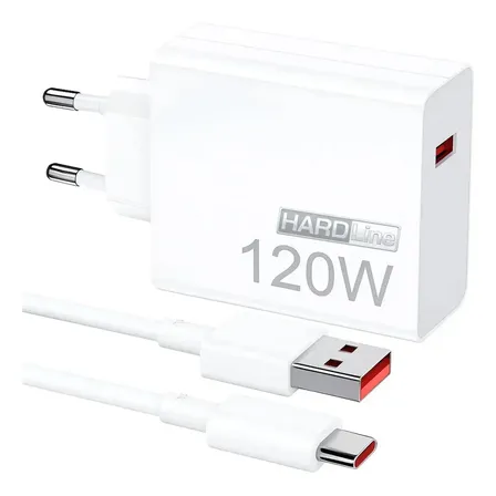 Carregador Celular 120w Turbo Compatível Xiaomi Poco X5 X6 X7 Pro Xiaomi 12t 13t 14t 15t Redmi 12 13 14 + Cabo Tipo-c - Marca Hardline