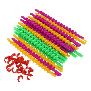 Barras De Pelo En Espiral Para Peluqueria Y Peluquería, 20 U Barras De Pelo En Espiral Para Peluqueria Y Peluquería, 20 U