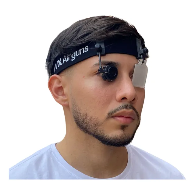 Tapa Olho Tiro Esportivo Suporte Lente Headband Com Íris