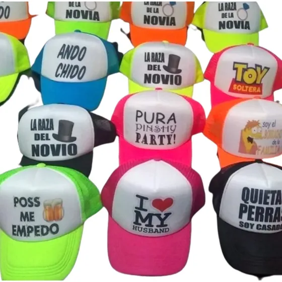 Gorro Trucker Personalizado Sublimado Casamiento Despedida