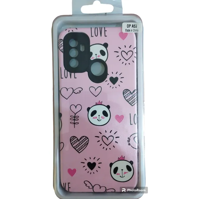 Funda Panda + Mica Cristal Para Oppo A53