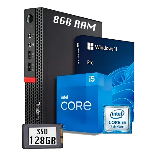 Minipc Lenovo I5 7º Geração 8 Gb-ddr4 M2-256gb Wifi W10