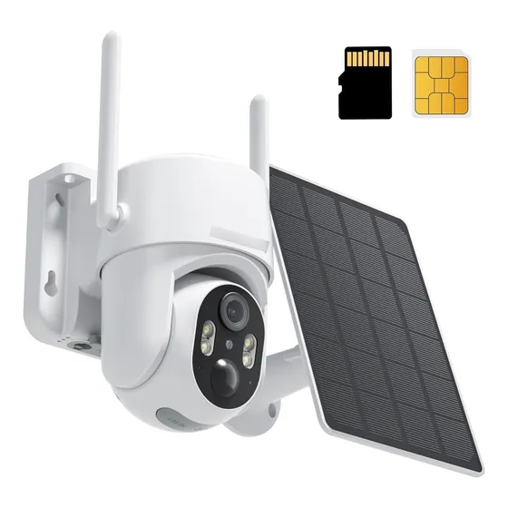 Cámara De Seguridad Inalambrica 4g Lte Solar Tarjeta Sim
