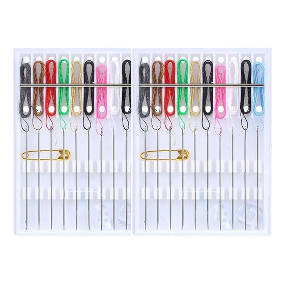 2 Mini Kits De Costura Portátil Bolso, Viaje, Auto, Fiestas