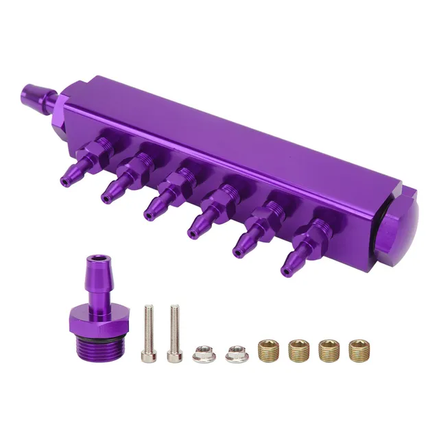 Vacio Colector Kit, 6 Puertos, Bloque, Entrada, Conector
