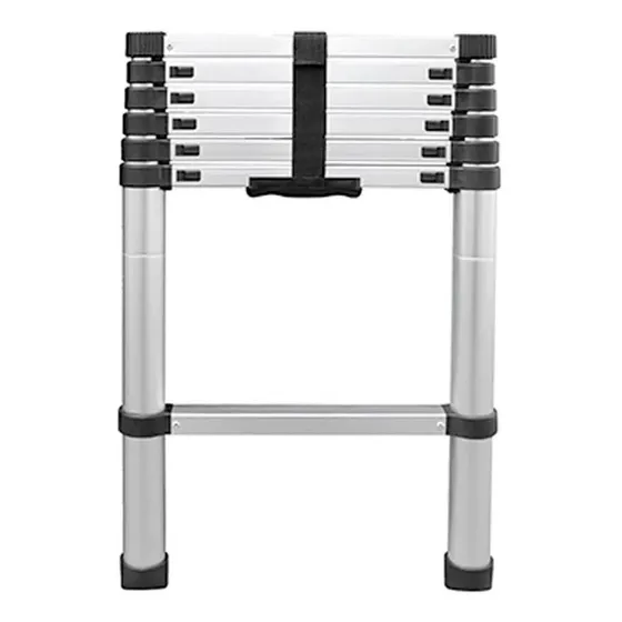 Escalera Telescopica 2.0 Metros Retractil De Alumino