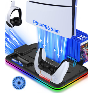 Base De Cargador Enfriadora Para Ps5/ps5 Slim Controles Base De Cargador Enfriadora Para Ps5/ps5 Slim Controles