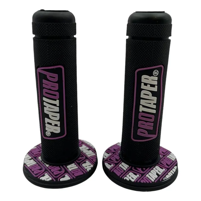 Puños Pro Taper Negro Con Letras En Colores Set X 2