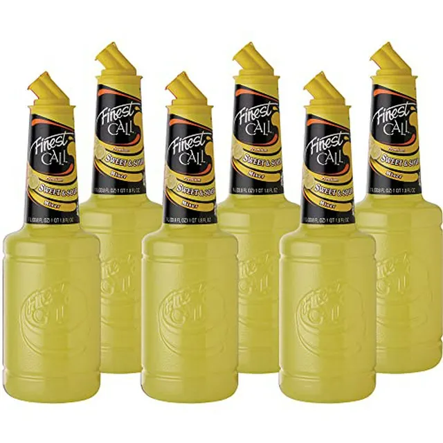 Pack De 6 Botellas De 1 Litro De Mezcla Para Bebida Premium 