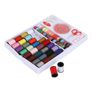 Hilo De Coser 64 Rollos Caja Portátil Carretes Tijeras Aguja Hilo De Coser 64 Rollos Caja Portátil Carretes Tijeras Aguja