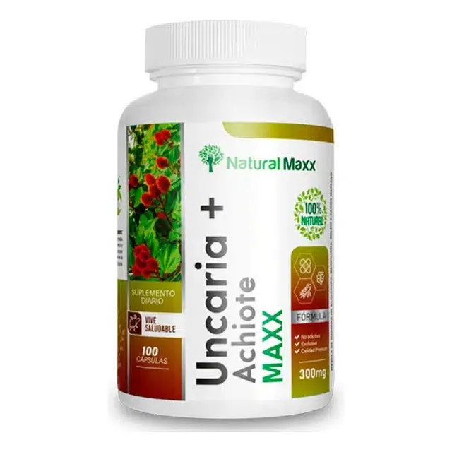 Uncaria + Achiote 300mg Naturalmaxx Desinflamante 100 Unid.