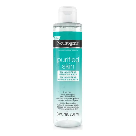 Agua Micelar Neutrogena Purified Skin 7 En 1 X 200 Ml.