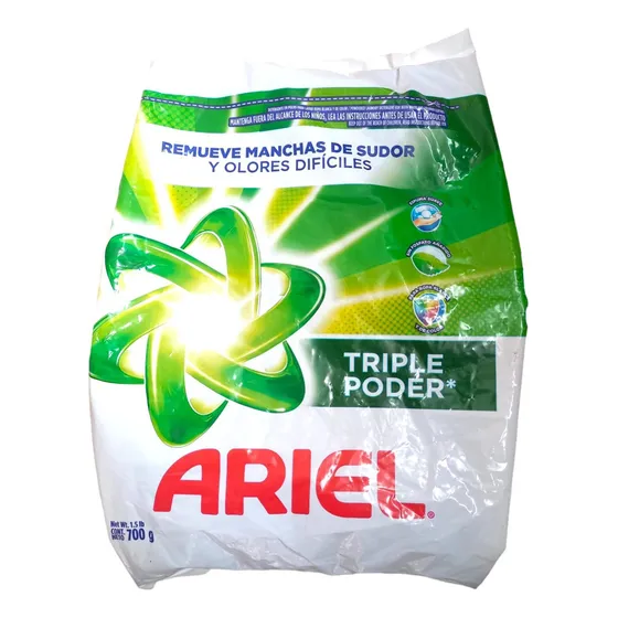 Jabón Ariel Triple Poder X 700 G - Kg