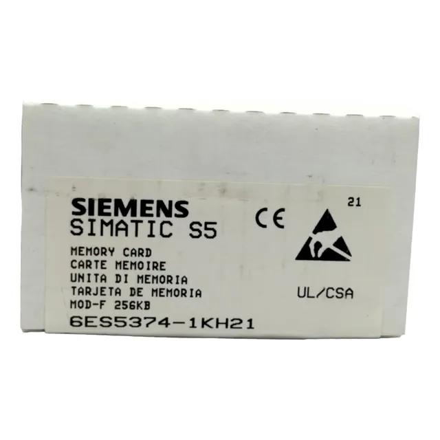Siemens 6es5374-1kh21 Simatic S5, Tarjeta De Memoria 256kb