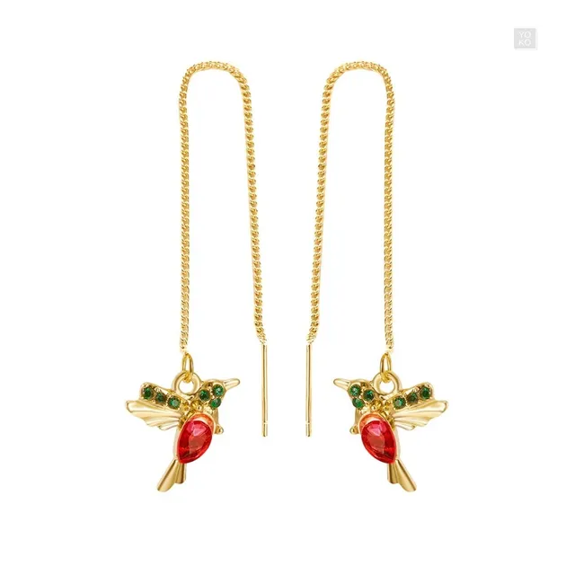 Aretes Largos Mujer Joyas Pendientes Quinceañera Novia