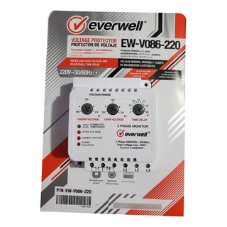 Regulador Protector Fases Trifasico Everwell 220v 3.5 Amp Regulador Protector Fases Trifasico Everwell 220v 3.5 Amp
