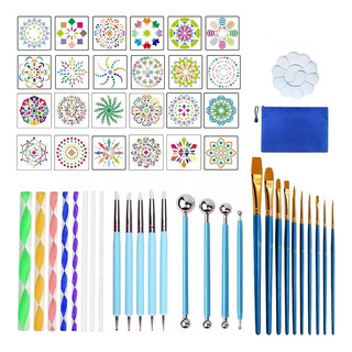 Set De Accesorios Para Pintar Mandalas Con Puntos, 53 Piezas Set De Accesorios Para Pintar Mandalas Con Puntos, 53 Piezas