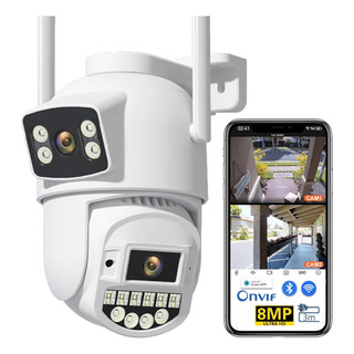 Anbolm Cámara De Seguridad 8mp Wifi Exterior Con Doble Lente Anbolm Cámara De Seguridad 8mp Wifi Exterior Con Doble Lente